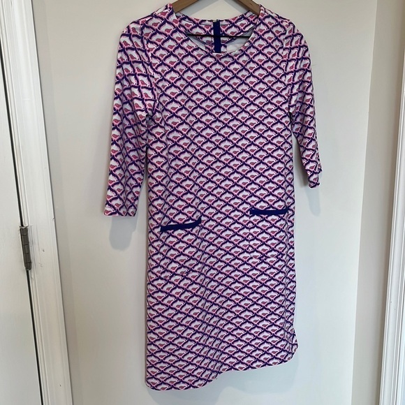 Vineyard Vines Girls XL 16 Whale Tail Shift Dress - Picture 2 of 6